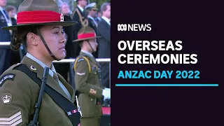 Anzac Day commemorated in services around the world | ABC News