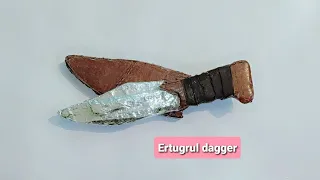 How to make ertugrul dagger | ertugrul sword | cardboard ertugrul dagger easy |ertugrul dagger | #37