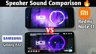 Redmi Note 11 vs Samsung Galaxy A32 Speaker Sound comparison #Redmi #samsung #zeshantech