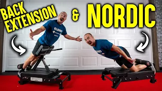 The 2-in-1 Nordic & Back Extension Machine for Home Gyms!