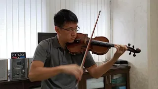 Paganini Caprice No.5 ORIGINAL BOWING with US$500 bow, self-taught amateur