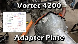 How to make Vortec 4200 Adapter Plate mount with Chevy Transmission Bellhousing Bolt Pattern