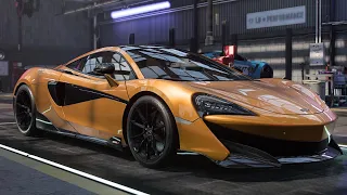 NFS: Heat - McLaren 600LT 2018 Customization (Race Build) (591HP 3.8l V8 Stock Engine)!!