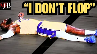 "I Don't Flop"- THE LeBron James "NOT" Flopping Compilation!