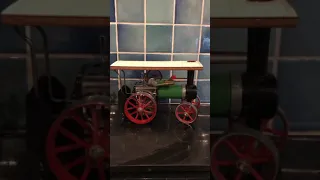 Vintage Mamod steam engine first running during lockdown 2020