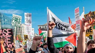 Тысячи человек вышли на улицы Вашингтона в поддержку жителе Газы