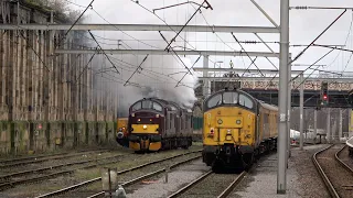 Four Class 37s join the Carlisle Variety. Clag from 37516 again! 56s on the Logs. 30 Jan 24