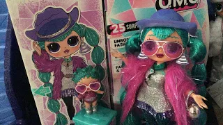 LOL SURPRISE OMG WINTER DISCO COSMIC NOVA AND COSMIC QUEEN DOLL SET REVIEW