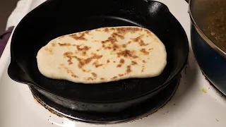 Stovetop Garlic Naan