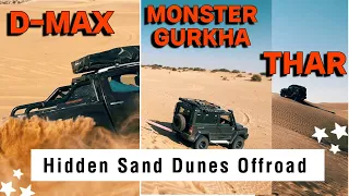 D-MAX, Monster Gurkha And THAR  Off-roading In Hidden Desert