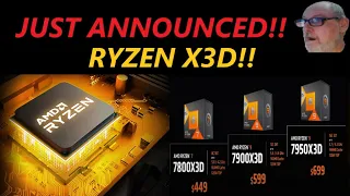 This Just In Ryzen 7800, 7900, 7950  X3D & Pricing By AMD #amd #ryzen