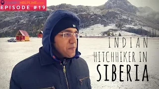 Indian hitchhiker in Siberia : Altai Mountains, Russia