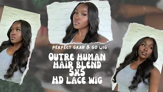 GRAB-N-GO! OUTRE’S *NEW* 5x5 CLOSURE WIG| HUMAN HAIR BLEND| BODY CURL 24”|HD LACE