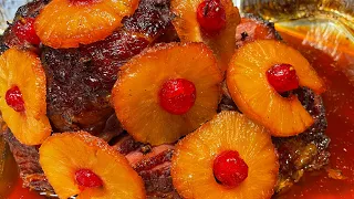Honey Pineapple Brown Sugar Glazed Ham