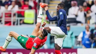 Jawad El Yamid Bicycle Kick vs France | France vs Morocco Highlights | Fifa World Cup Qatar 2022
