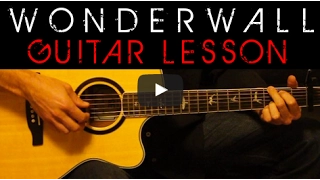 Oasis - WONDERWALL Easy Acoustic Guitar Tutorial Lesson Cover + Tabs/Chords/Lyrics