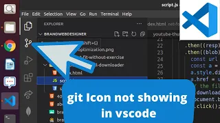 Git(source control) icon not showing in VSCODE