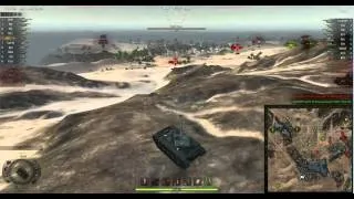 World of Tanks AMX 13 90 Мастер. 0.8.0 Песчаная река, Встречный бой