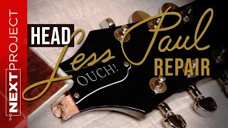 Gibson Epiphone Les Paul with Broken Headstock Repair
