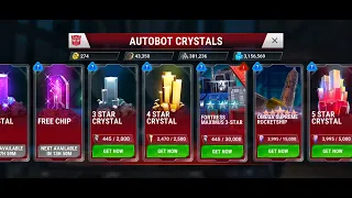 Transformers earth wars Crystal Cracking and Zen+Titan assault farming!