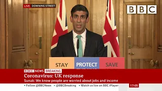 Coronavirus: UK government unveils aid for self-employed 🔴 - BBC