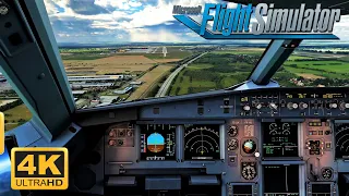 Microsoft Flight Simulator 2020 - EXTREME GRAPHICS -  A320CEO - Gloomy Landing At Leipzig Airport