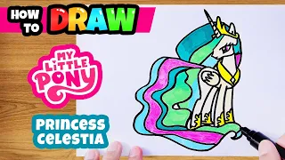 How to draw My Little Pony | Princess Celestia | Kids Drawing | Step by Step | Kids Animation Star