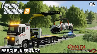 Buying VOLVO truck and rescuing crashed car | Rescue in France | Farming Simulator 19 | Episode 2