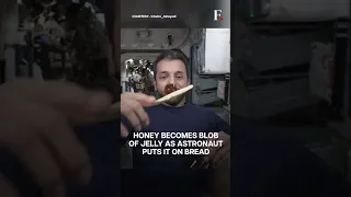 WATCH: Astronaut Squeezes Honey on Bread for Snack in Space | Subscribe to Firstpost