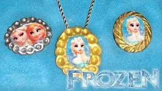 Disney's Frozen: Elsa & Anna Cameo Polymer Clay Tutorial | Frozen: Accesorios de Elsa y Anna