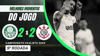 EMPATE NO APAGAR DAS LUZES | Palmeiras 2 x 2 Corinthians | Melhores Momentos | Paulistão 2024