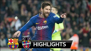 Barcelona vs Levante 3-0 - All Goals & Extended Highlights - La Liga 07/01/2018 HD