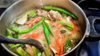 Sinigang | Tamarind Soup with Pork and Vegetables | Pork Neck and Kale