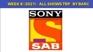 Sony SAB - Week 8 (2021) - Offline TRP | By BARC