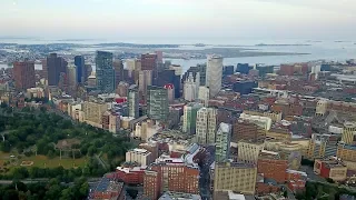BOSTON, MASSACHUSETTS [4K] AERIAL DRONE FOOTAGE
