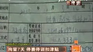 奇闻异事 孙杨遭罚款2000元 拘留7天 停赛停训扣津贴 131105