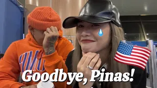 GOODBYE, PINAS! (mamimiss namin kayo) 🇵🇭✈️🇺🇸 | Zeus & Pauline