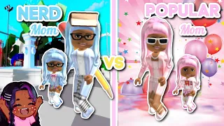 NERD MOM VS POPULAR MOM  IN BROOKHAVEN (Brookhaven 🏡RP Story) Roblox