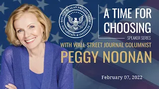 Onstage at the Reagan Library with Peggy Noonan