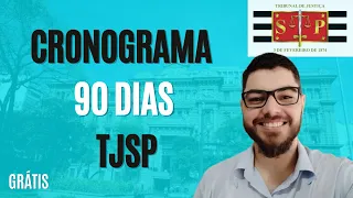 Meu cronograma de 90 dias para a prova do TJSP