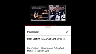 Black Sabbath Unknown Song 1977