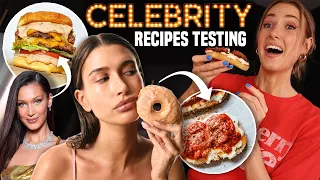 Testing POPULAR CELEBRITY RECIPES... were they any good?? *hailey bieber, bella hadid, kardashians