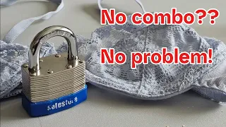 016 How to open a Safestore combination padlock... With a bra!! #lockpicking #locksport #safestorage