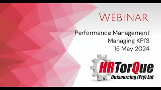 Performance Management - Managing KPIs - 15 May 2024