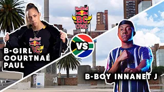 B-Girl Courtnaé Paul vs B-Boy Innanet J | Red Bull BC One Cypher Johannesburg 2021 | South Africa