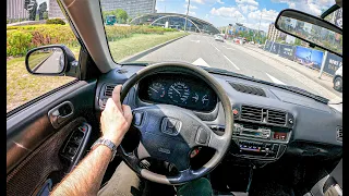 1997 Honda Civic [1.4 i 90 HP] | POV Test Drive #914 Joe Black