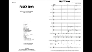 Funky Town sheet music for Concert Band. Disco print music for beginner band.