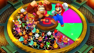 Brothers Battles - Mario and Luigi Vs Diddy Kong and Donkey Kong - Super Mario Party Minigames