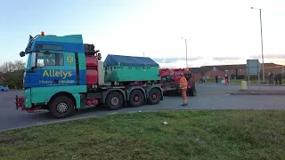 Allelys moving abnormal load along the M1