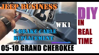 JEEP BUSINESS: 2005-2010 JEEP GRAND CHEROKEE E-BRAKE CABLE REPLACEMENT